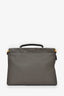 Fendi Taupe Leather Large Selleria Peekaboo Briefcase