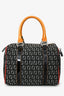 Fendi Multicolor Zucchino Canvas/Patent Leather Small Boston Bag
