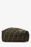 Fendi Brown Canvas Zucca Jacquard Baguette Tote Bag