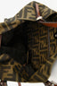 Fendi Brown Canvas Zucca Jacquard Baguette Tote Bag