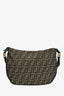 Fendi Brown Canvas Zucca FF Shoulder Bag