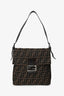 Fendi Brown FF Zucca Canvas Square Baguette Shoulder Bag