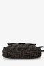Fendi Brown FF Zucca Canvas Square Baguette Shoulder Bag