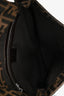 Fendi Brown FF Zucca Canvas Square Baguette Shoulder Bag