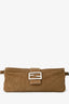 Fendi Brown Corduroy Baguette Pochette