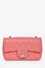 Pre-Loved Chanel™ 2014 Valentine Charms Edition Pink Quilted Lambskin Mini Rectangular Flap Bag