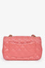 Pre-Loved Chanel™ 2014 Valentine Charms Edition Pink Quilted Lambskin Mini Rectangular Flap Bag