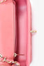 Pre-Loved Chanel™ 2014 Valentine Charms Edition Pink Quilted Lambskin Mini Rectangular Flap Bag
