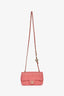 Pre-Loved Chanel™ 2014 Valentine Charms Edition Pink Quilted Lambskin Mini Rectangular Flap Bag