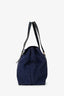 Fendi Blue FF Zucchino Large Forever Handle Bag