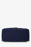 Fendi Blue FF Zucchino Large Forever Handle Bag