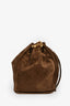 Pre-Loved Chanel™ 1994-96 Brown Suede Timeless Drawstring Bucket Bag