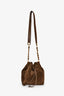 Pre-Loved Chanel™ 1994-96 Brown Suede Timeless Drawstring Bucket Bag