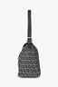 Fendi Blue/Grey FF Zucca Square Baguette Shoulder Bag