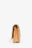 Pre-Loved Chanel™ 2019 Gold Metallic Enamel CC Logo Wallet On Chain