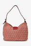 Fendi Red/Beige FF Zucca Baguette Shoulder Bag