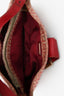Fendi Red/Beige FF Zucca Baguette Shoulder Bag
