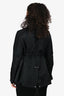 Sacai 2021 Black Wool Blend Drawstring Detail Cinched Blazer Size 2