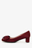 Prada Burgundy Suede Bow Pumps Size 37