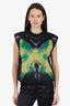 Louis Vuitton Black/Green Mohair Butterfly Vest Size S