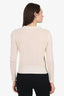 Christian Dior Cream/Black Cashmere Spider Knit Sweater Size 6