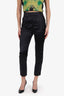 Givenchy Black Silk High Waisted Pants Size 34