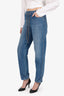 Pre-Loved Chanel™ Blue Denim Drawstring Waist Jeans Size 34