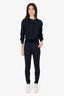 Pre-Loved Chanel™ Black/Navy Knit Joggers Size 34
