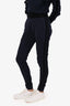 Pre-Loved Chanel™ Black/Navy Knit Joggers Size 34