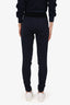 Pre-Loved Chanel™ Black/Navy Knit Joggers Size 34