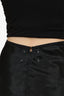 Maison Margiela Black Satin Midi Skirt Size 40