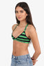 Christian Dior Green/Black Knit Bralette Size XS