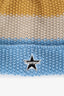 Supreme Beige/Blue Knit Bobble Hat
