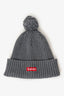 Supreme Grey Knit Bobble Hat