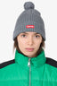 Supreme Grey Knit Bobble Hat