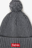 Supreme Grey Knit Bobble Hat