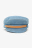 JW Anderson Blue/Brown Denim/Leather Newsboy Cap