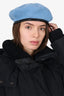 Stephen Jones Blue/Black Wool Beret