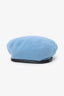 Stephen Jones Blue/Black Wool Beret