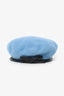 Stephen Jones Blue/Black Wool Beret