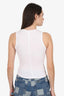 Skims White Heart Cut-Out Sleeveless T-Shirt Size XS