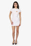 Skims White Heart Cut-Out Mini Dress Size XS