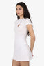 Skims White Heart Cut-Out Mini Dress Size XS