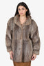 Vintage Brown Fur Coat Estimated Size S