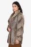 Vintage Brown Fur Coat Estimated Size S