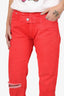 1017 ALYX 9sm Red Distressed Jeans Size 24