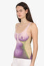 Jean Paul Gaultier x Y/Project Purple/Green Body Print Sleeveless Top Size 36