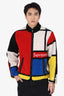Supreme Black/Red/Yellow Colourblock Reversible Fleece Zip Up Sweater Size M Mens