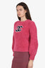 Pre-Loved Chanel™ Pink Wool 'CC' Sweater Size 34