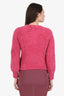 Pre-Loved Chanel™ Pink Wool 'CC' Sweater Size 34